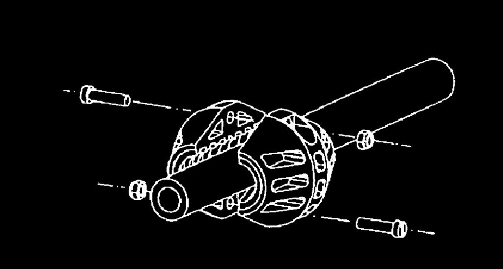 (EN) Hose installation (SE) Montering av slang Clamp the hose reel firmly to a work bench. Pretension the hose reel power spring by rotating the spool: 10m spring : 16 turns. 15m spring: 19 turns.