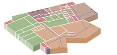 Foajé Garderob till publik WC publika Flexibla lokaler Multimedia studio Loger för gäster Omklädningsrum för gäster WC / Dusch i korridor Artist foajé In- och utlastning 1120 m 2 213 m 2 122 m 2 479