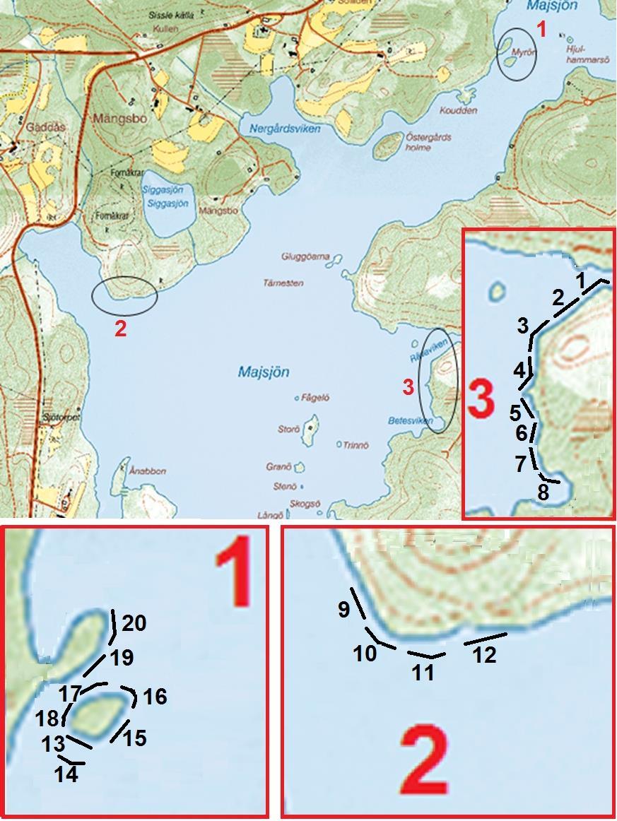 BEDÖMNING Att inga flodkräftor fångades vid årets provfiske är inte helt oväntat eftersom endast 2 flodkräftor fångades vid provfisket 2009 och ingen kräfta 2004.