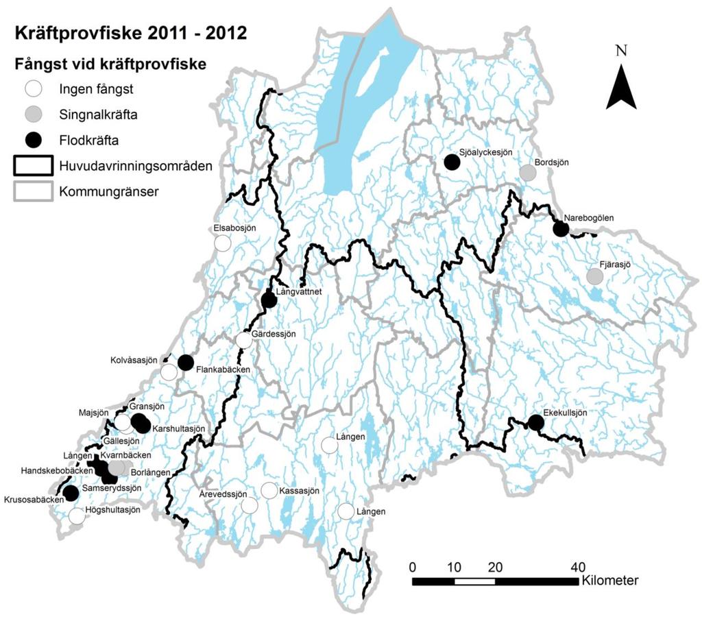 Lången (Gislaved) Gislaved Nissan 008 0,28 0 - + 1 Majsjön Gislaved Nissan 005 0 0 BÅ 3 Samserydssjön Gislaved Nissan 015 0,04 0 BÅ -- 1 Gärdessjön Gnosjö Lagan 059 0 0 BÅ 2 Lången (Fryele) Värnamo