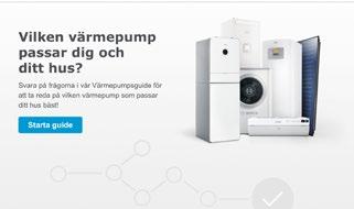 Hitta rätt pump i vår Garantin omfattar: Värmepumpar, tillbehör och övriga delar från Bosch som installerats i