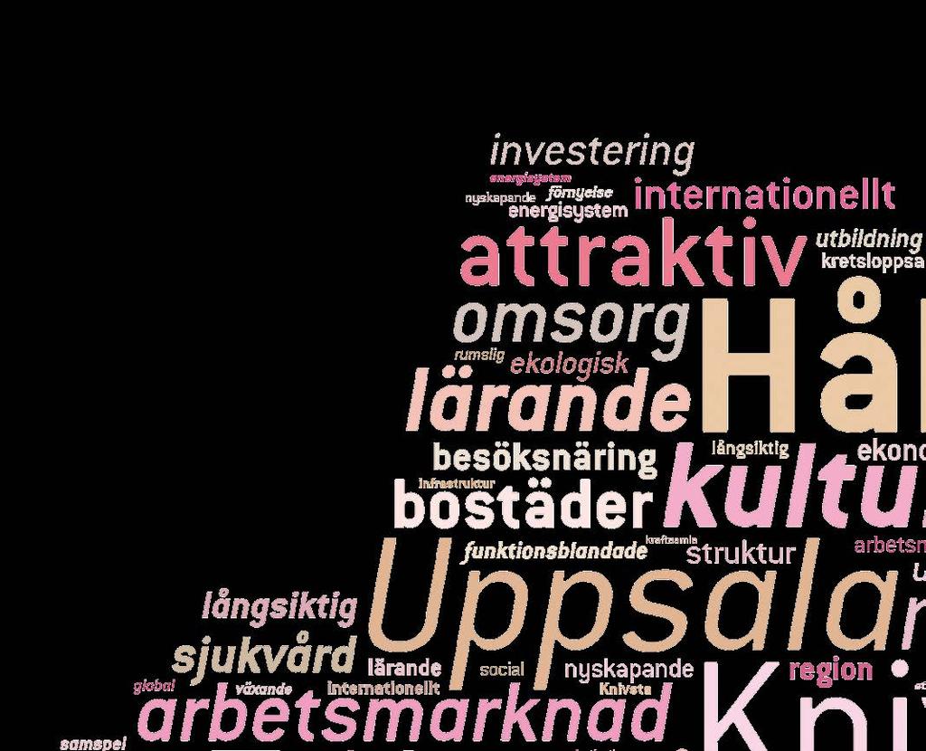 REGIONAL UTVECKLINGSSTRATEGI UPPSALA LÄN 5 FÖRORD Denna strategi handlar om hur vi gemensamt ska kunna skapa bästa möjliga tillvaro för invånare, företag och verksamheter i Uppsala län.