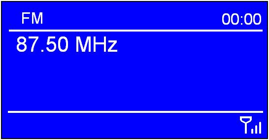 4.1 Allmän användning Kapitel 4 FM-radio 1. Tryck på MODE / MENU för att skifta till <FM Radio> från DAB-läget.