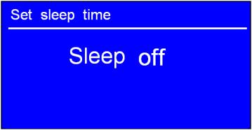 OBS: I detta steg, visar sleep ikon upp, såväl som visar hur lång tid det kommer att löpte ut. 4. Radio sätter sig automatiskt i standby-läge. 5.