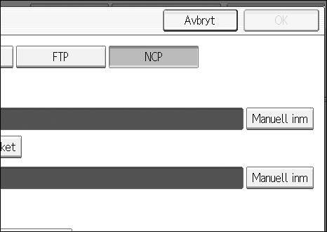 Sända skannade filer till mappar Sända filer till ett NDS-träd eller en NetWare-server.