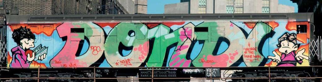 Top to bottom Burner av DONDI Beyond New York Graffitin nådde snart England, Frankrike och resten av Europa. Den kom till Sverige på 80- talet.