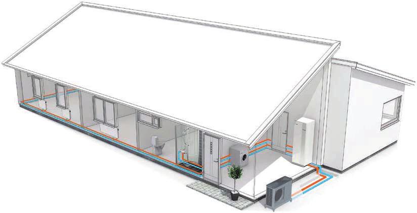 Funktionsprincip Lite förenklat går det till så här. Uteluften sugs in i värmepumpen och möter ett slutet system. Systemet innehåller ett köldmedium med förmåga att bli gas vid mycket låg temperatur.