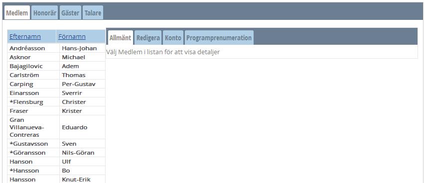 Glöm inte spara när man har ändrat något på en funktionär. Man kan ha flera funktionärer av samma slag, inget som systemet tar hänsyn till.