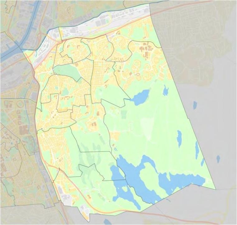 Villkor för en hållbar utveckling Folkmängd 2015 Lunden 11 297 Kålltorp 8 454 Björkekärr 8 129 Olskroken 5 800 Skår 4 670 Kallebäck 3 812 Torpa 3 737 Bagaregården 3 607 Redbergslid 2 685 Överås 2 514