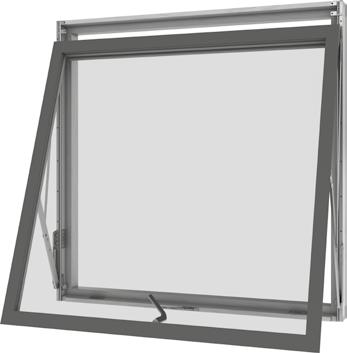 VELFAC 200 / VELFAC Edge Vändbart fönster Fönstret öppnas genom att handtaget vrids upp till vågrätt läge.