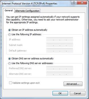 Länka den externa enheten i ett allmänt nätverk till IP-gateway. 2. Starta kontrollpanelen. 3.