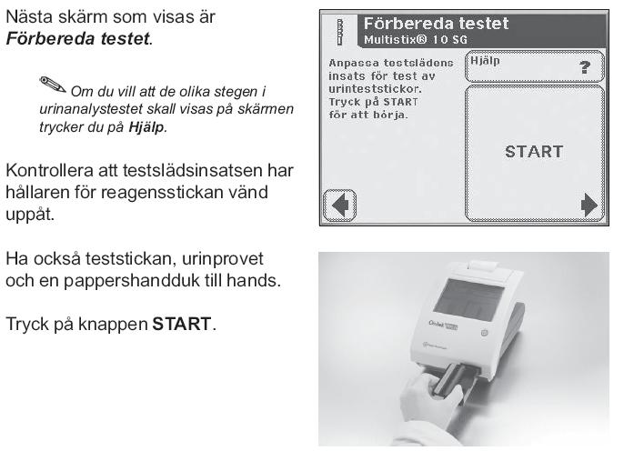 Avläsning av urinstickor med