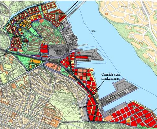 Sida 3 (10) Bakgrund till markanvisningen Planöversikt Norra Djurgårdsstaden, juni 2015 Anvisningsområdet ligger inom stadsutvecklingsområdet Norra Djurgårdsstaden och gränsar i väster till