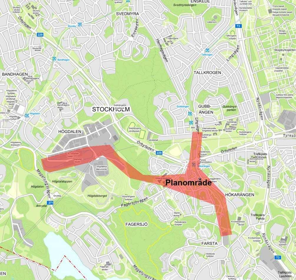 Sida 2 (6) Förvaltningen för utbyggd tunnelbana, FUT/SLL, upprättar järnvägsplanen för depån med tillhörande spåranslutningar. Stockholms stad tar fram detaljplanen med så kallat samordnat förfarande.