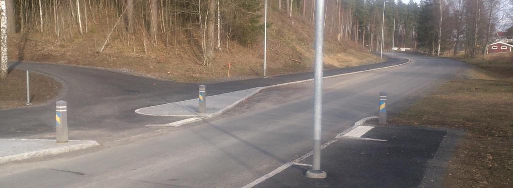 Brahegatan I samband med VA-ombyggnaden breddades ena sidan av gatan så att vi har fått en bra gång- och cykelbana på 750 meter.