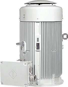 1.3 VEM IE3-motorer till frekvensomriktare, WU-serie 400/690 V 50 Hz Byggform B3, IP 55, isolationsklass 155 (F) Frekvensomriktaranvändning utan filter 500 V, när - Û 1.6 kv, du/dt 3.