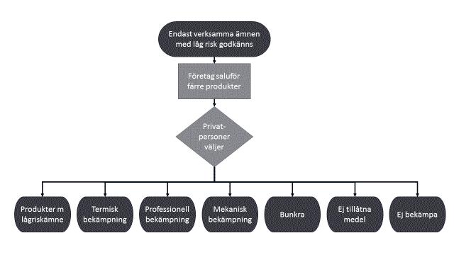 Figur 2 Privatpersoners agerande Valen har olika konsekvenser vad gäller risker för hälsa och miljö, men också för privatpersonernas nytta och för företag.