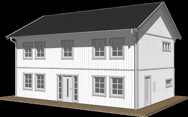 2-plan - 180 kvm Ett fullstort, traditionellt tvåvåningshus för er som gillar att ha gott om utrymme.