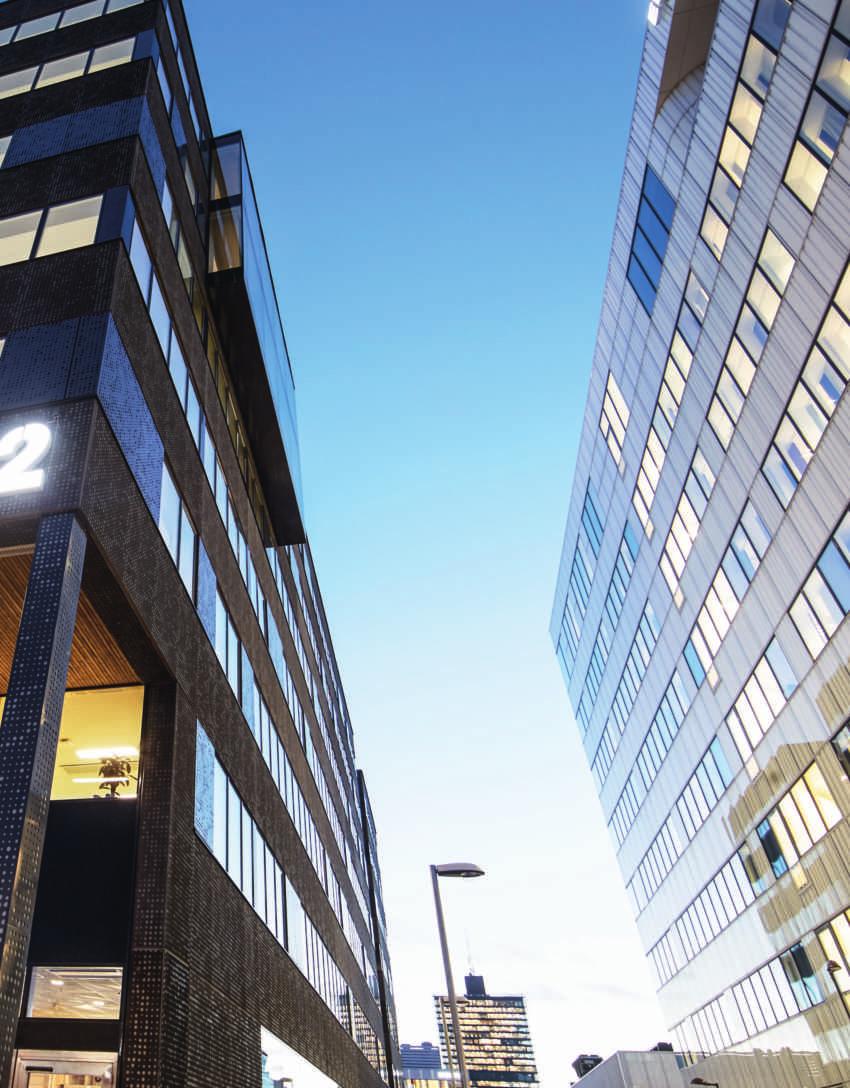 2016 I KORTHET Q1 Ett 15-årigt hyresavtal tecknas med Nordic Choice Hotels i Kista avseende cirka 6 800 kvm. Q4 Avtal tecknas om förvärv av 28 fastigheter i Malmö och Lund för totalt 910 mkr.