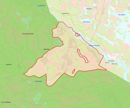 Länsstyrelsens bedömning Kiviniemi är ett stycke väglöst land som naturligt hör ihop med det obrutna fjällskogslandskapet på södra sidan Kalixälven uppströms Lappeasuanto.