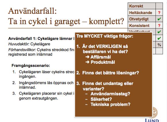 Ö1b Workshop kring användarfall 1 12 F2 Projektplanering, mer krav & Granskningsprocess Planering Individuell