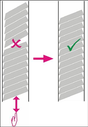 4. Uppsättning av instrumentet Fylla och sätta i magasin (forts.) I den här tabellen kan du se vilka mellanlägg som krävs för olika kassettstorlekar.