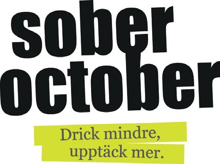 SOBER OCTOBER I HELA LANDET Sober October är en folkhälsokampanj som vilar på normkritisk grund.