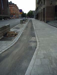 Figur 26. Färdvägsmiljön vid Götgatan i Stockholm innerstad år 2006.