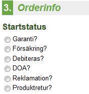 Om du tidigare inte har angivit produktens IMEI nummer (serienummer om det inte är en mobil) så måste du göra det här.