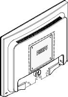 Obs: Till denna monitor passar en 100 mm x 100 mm