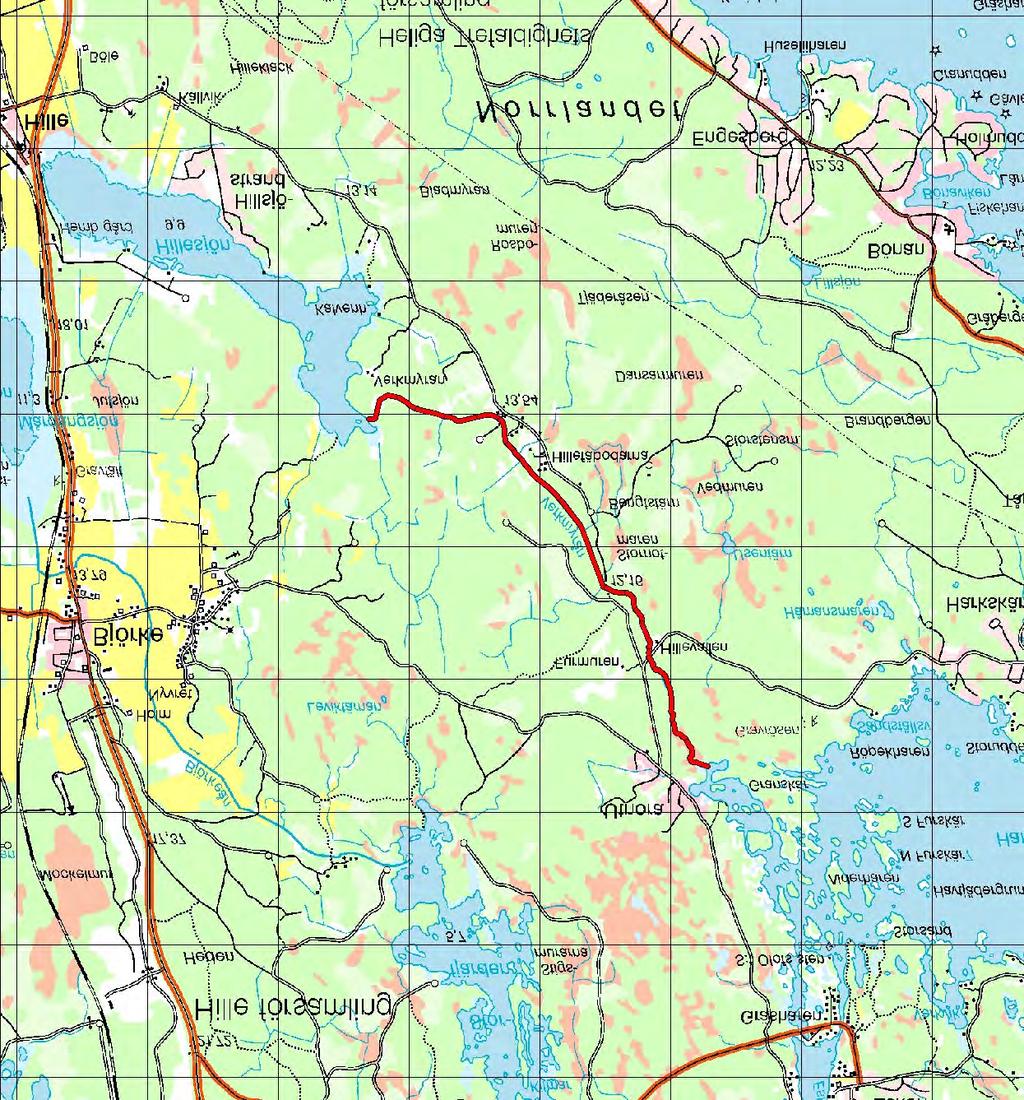 8.18 Avrinningsområde: 50051 Verkmyrån 8.18 Verkmyrån Koord: X: 674061/ Y: 158028 Karta över Verkmyrån (1 ruta = 1 km 2 ).