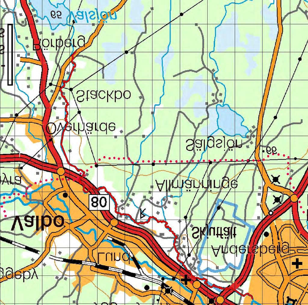 9.2 Avrinningsområde: 52000 Kungsbäcken-Valsjöbäckenn 9.2 Kungsbäcken-Valsjöbäcken Koord: X: 672880/ Y: 157160 Karta över Kungsbäcken-Valsjöbäcken (1 ruta = 1 km 2 ).