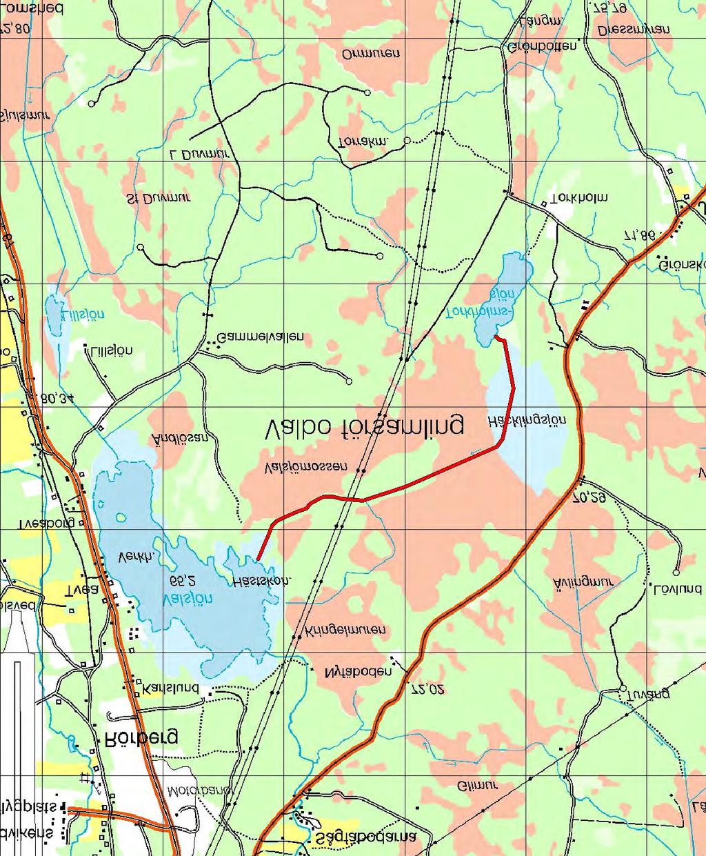 9.4 Avrinningsområde: 52000 Torkholmsbäcken 9.4 Torkholmsbäcken Koord: X: 671825 / Y: 151878 Karta över Torkholmsbäcken (1 ruta = 1 km 2 ).