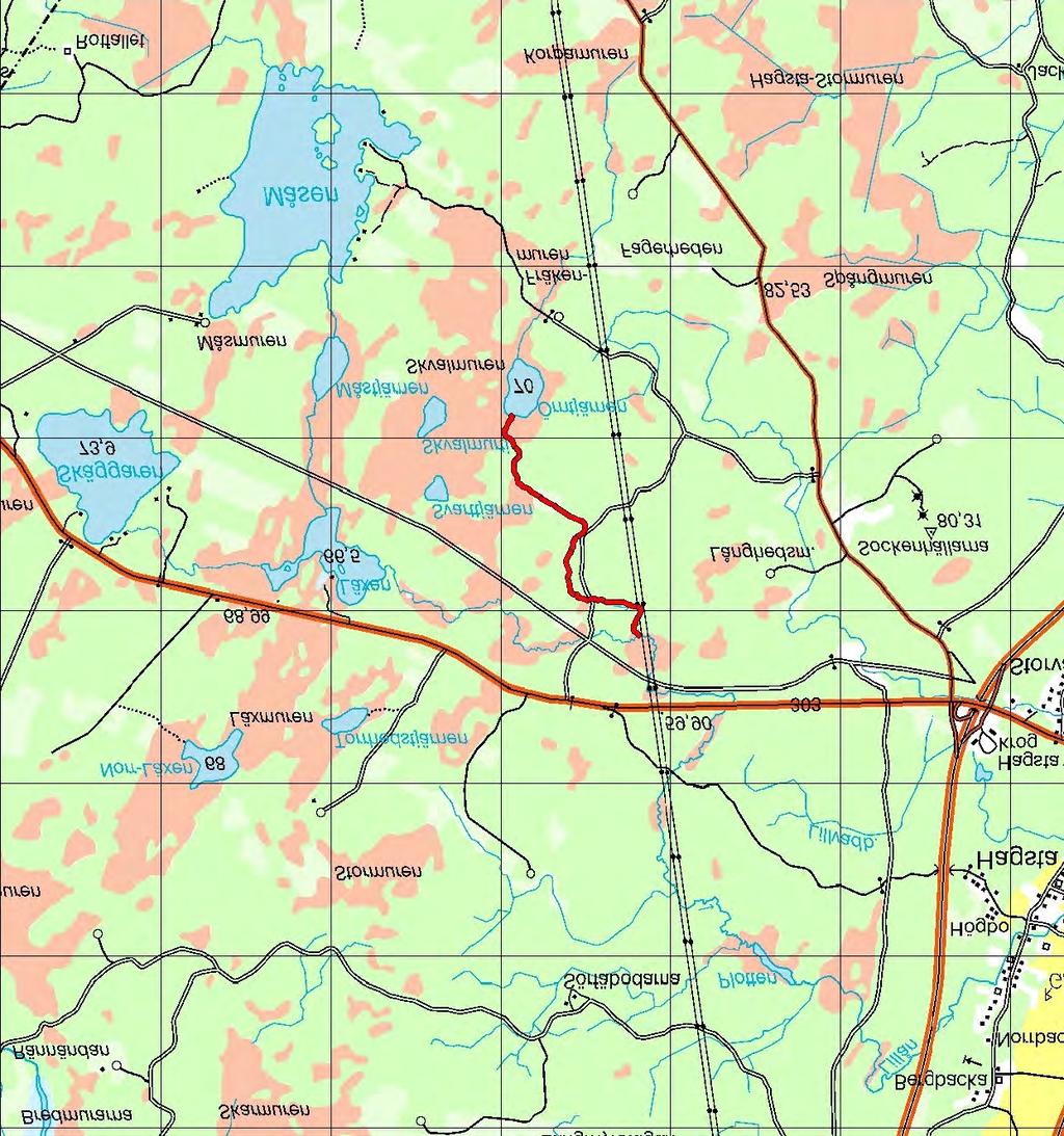 7.8 Avrinningsområde:50000 Örntjärnsbäcken och Björkbäcken 7.8 Örntjärnsbäcken och Björkbäcken Koord: X: 675410 / Y: 156382 Karta över Örntjärnsbäcken (1 ruta = 1 km 2 ).