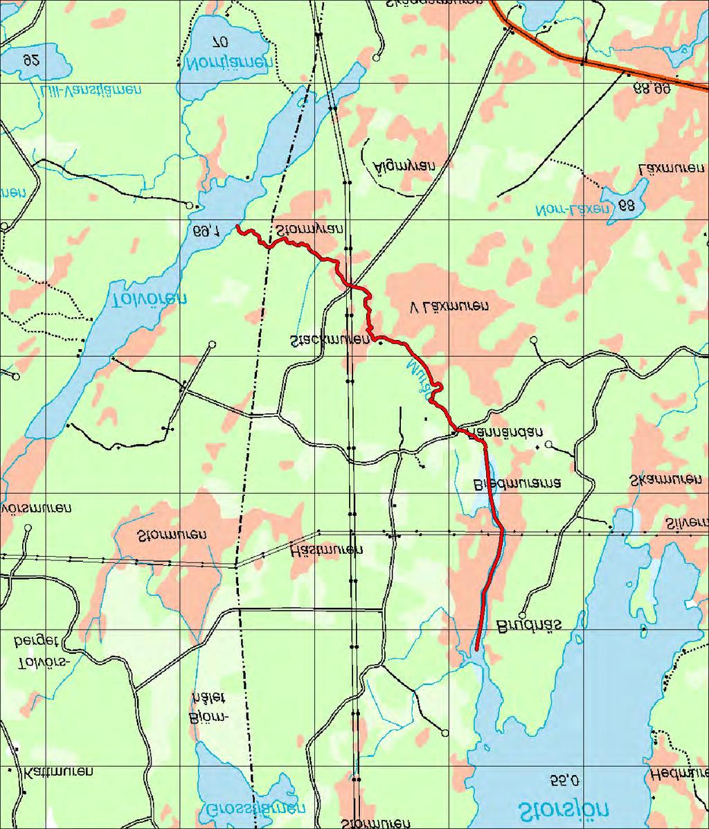 7.17 Avrinningsområde: 50000 Murån 7.17 Murån Koord: X: 676620 / Y: 156430 96 Karta över Murån och dess avrinningsområde. Sammanfattning Murån avvattnar Tolvören och mynnar i Storsjön-Viksjön.