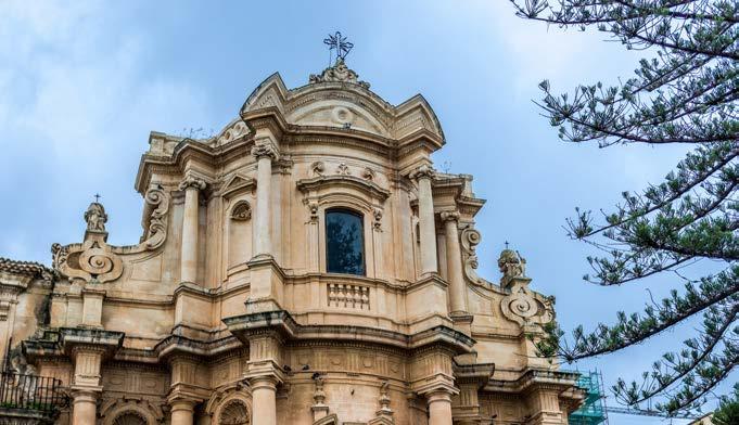 San Domenico i Noto Dag 6 Onsdag 20 september F+L Dag 7 Torsdag 21 september F+L+M Syrakusa & lantlunch Barocken på Sicilien Idag ska vi se lite av Syrakusa med engelsktalande lokalguide som kommer