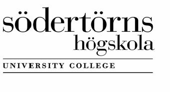 Södertörns Högskola Institutionen för ekonomi och företagande Företagsekonomi Kandidatuppsats 10 poäng Handledare: Åke Bertilsson