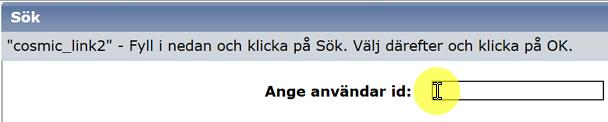 F. Administration av uppgifter för befintlig användare Nedan beskrivs stegvis rutin för ändring av uppgifter för befintlig användare.