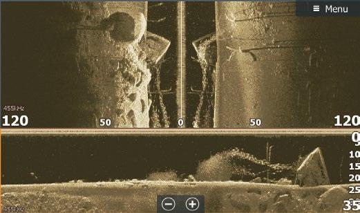 StructureScan HD Har dagens bästa ekolodsteknik, inklusive SideScan och DownScan Imaging, StructureMap och TrackBack.