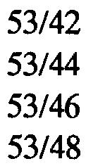 2,2 2,4 3,92-4,05 4,06,4,24 4,25-4,43 4,44-4,65 53/42 53/44 53/46 53/48 P l-?