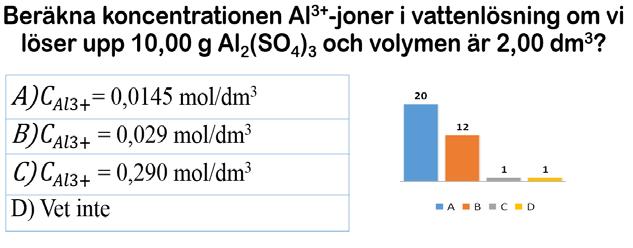 Exempel 2 från KE010B Kemi 1 efter anpassning till funktionsnedsatta studenters önskemål Under