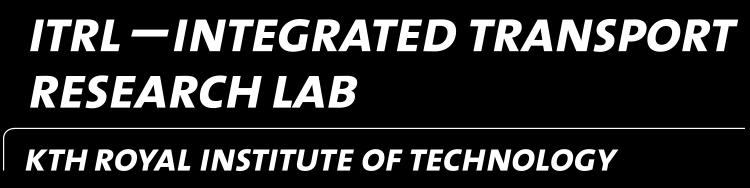 Skapat av Integrated Transport Research Lab, KTH Kvantitativ