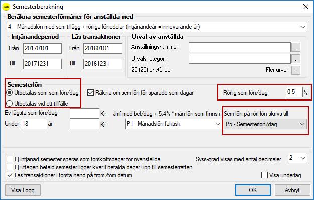 Har du redan inställning för automatiska säkerhetskopior vid semesterberäkning, kan du bortse från detta. 4.