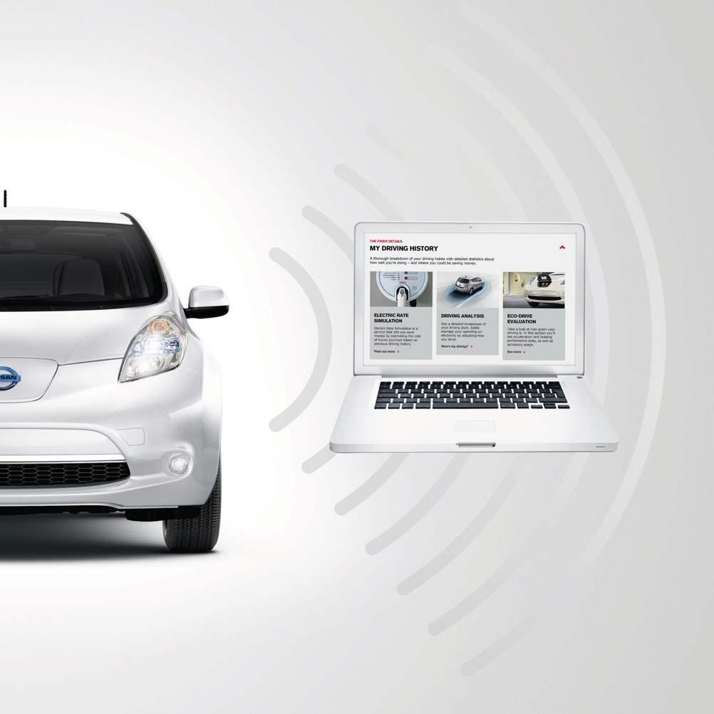 Du kan även logga in på NissanConnect EV från din laptop, och hitta fler sätt som gör det enkelt och roligt att köra elbil.