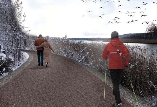 FISKARROVÄGEN BLIR ETT FINT PROMENADSTRÅK Perspektivet behövs med tanke på de kortsiktigt negativa konsekvenserna i form av trafikstörningar.