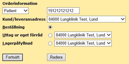 4. Klicka på Beställ en bit ner på sidan. 4 5 5.