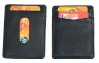 PRIS 168 SEK 64349 8x10 cm Dubbelt kortfodral med 2 st fack, 6 st kreditkortsfack & sedelfack.