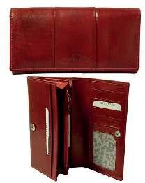 Plånböcker EARIZ 64652 17x9 cm, cognac, röd Material Getskinn Damplånbok