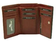 sedelfack. 64659 8,5x11,5 cm Färg Cognac, svart, röd Material Cow läder Damplånbok med dragkedja, 2 fack, myntfack, 2 kreditkortsfack & 2 sedelfack.