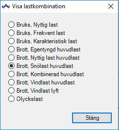 caeec110 Kontinuerlig balk statik Sidan 26(35) I alla diagrammen kan du enkelt svepa över diagrammet med